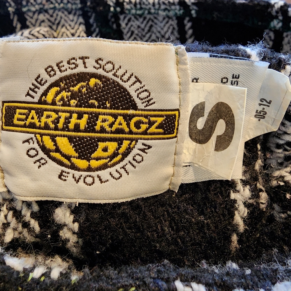 Earth Ragz Baja Hoodie Size small Black White - Picture 7 of 7